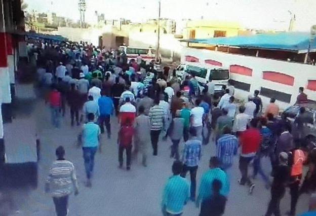 تشيع جثمان ضحايا المركب الغارقة ببورسعيد