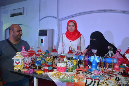 متحدو الإعاقة يبدعون بمعرض " ليالي رمضان " ببورسعيد