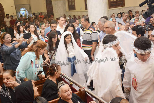 إيبارشية بورسعيد تحتفل بعيد إعلان صعود جسد العذراء مريم 
