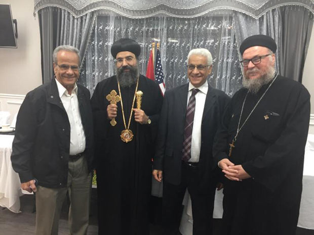بالصور :الكنيسة الأرثوذكسية تكرم سفير مصر بنيويورك لانتهاء مدة خدمته