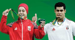 محمد إيهاب وسارة سمير يحصدان 4 ميداليات ذهبية في بطولة العالم للكبار بأمريكا