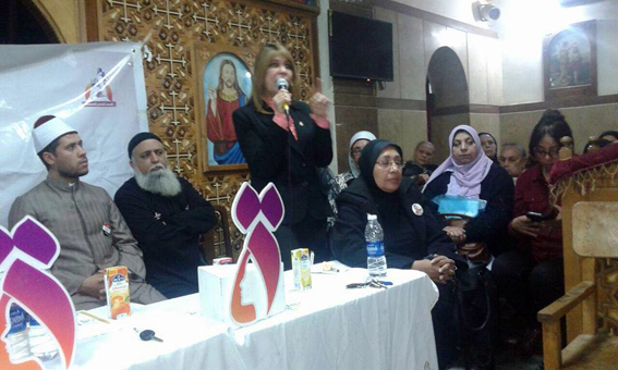 "القومي للمرأة" يدعو شعب كنيسة العذراء دار السلام للمشاركة في الانتخابات