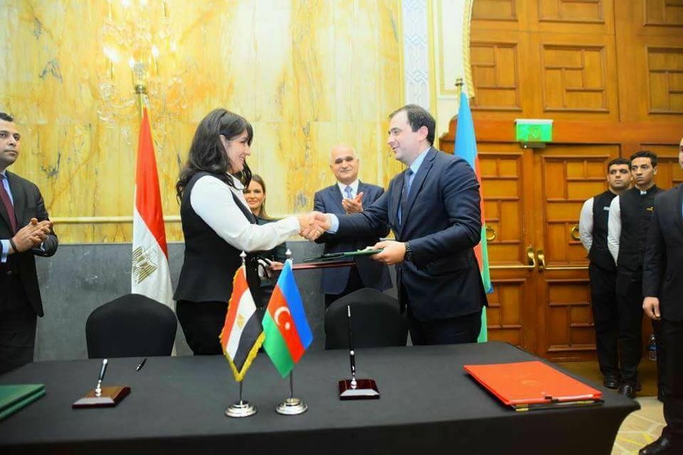 توقيع مذكرة تفاهم بين هيئة تنمية الصادرات ومؤسسة أزبرومو الأذارية لدعم ترويج الصادرات بين مصر وأذربيجان