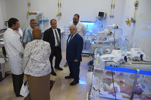 "سلطان" يتفقد مستشفى جمال حمادة الخيرية ببشاير الخير 
