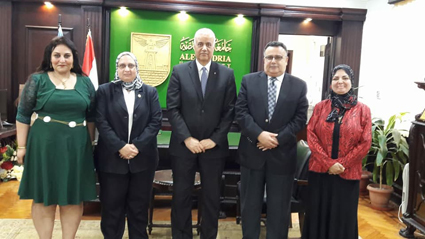 رئيس جامعة الإسكندرية يوقع برتوكول تعاون مع مدينة الأبحاث العلمية 