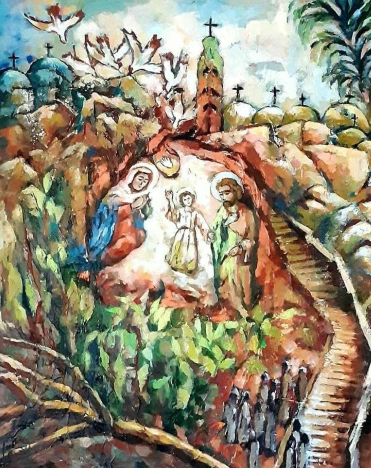 لوحة العائلة المقدسة بجبل الطير