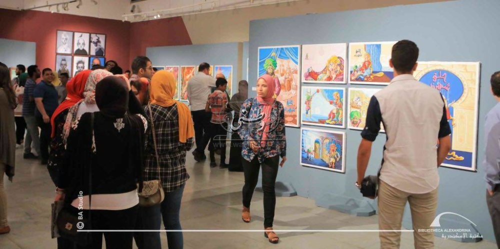 افتتاح معرض  “آدم حنين” لفن النحت بمكتبة الإسكندرية 