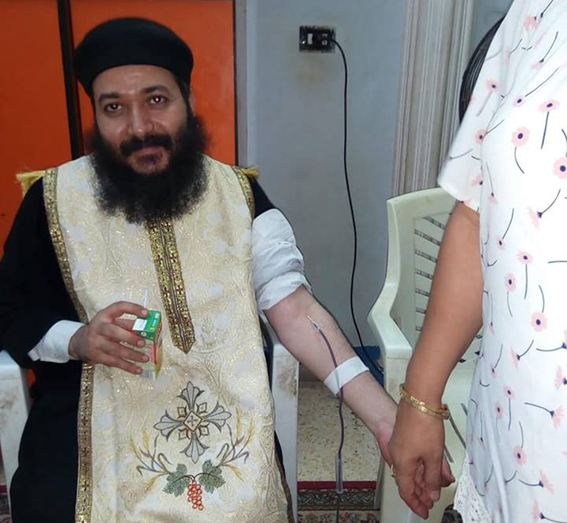  حملة تبرع بالدم بكنيسة في المنيا للتبرع لـ 720 طفل مريض