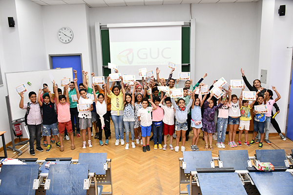 بالصور .. "هندسة وتكنولوجيا الأعلام" بالجامعة الألمانية تطلق أول مخيم صيفي  متخصص في البرمجة الحوسبية للأطفال
