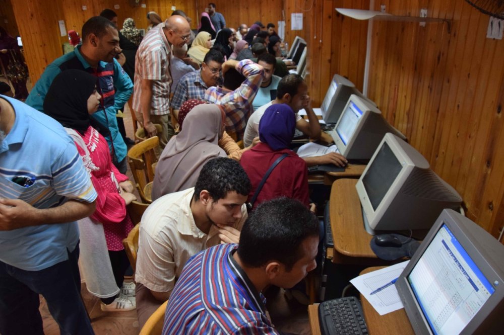 مكتب التنسيق بجامعة المنصورة يشهد اقبال ملحوظ خلال اليوم الثاني للمرحلة الثالثة