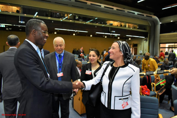 "نشاط مكثف لياسمين فؤاد في مؤتمر وزراء البيئة الأفارقة بـ"نيروبي