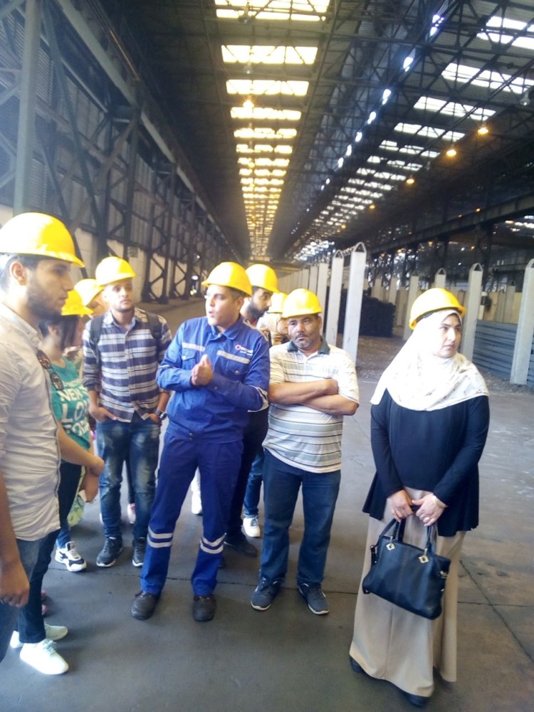 زيارة تفقدية من طلاب جامعة الإسكندرية للمنطقة الصناعية بمدينة السادات