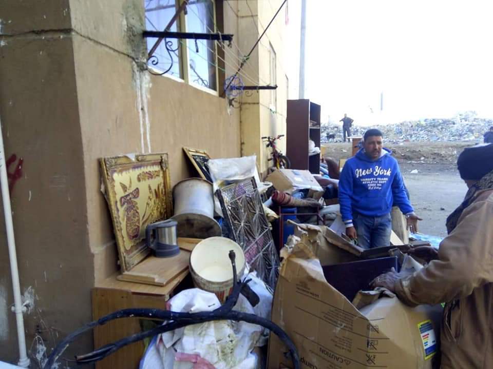 استمرار حملة إزالة  اقتحامات مساكن المحافظة بحي الضواحي ببورسعيد