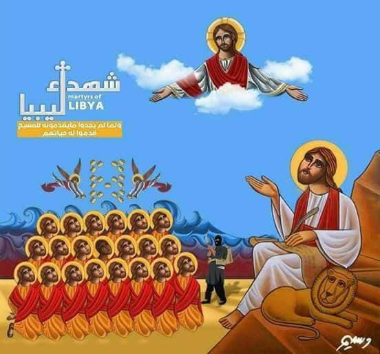 في تذكار استشهدهم على اسم المسيح.. رسامون يجسدون ابطال الايمان بـ"ليبيا "