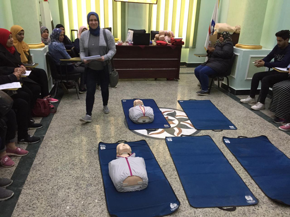 انطلاق تدريب "لإنعاش القلب الرئوي CPR" لأول مرة بمركز مؤتمرات القاهرة