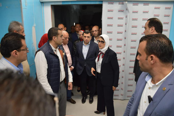 وزيرة الصحة ومحافظ بورسعيد يتفقدان تطوير مستشفى النصر لعلاج أورام الاطفال