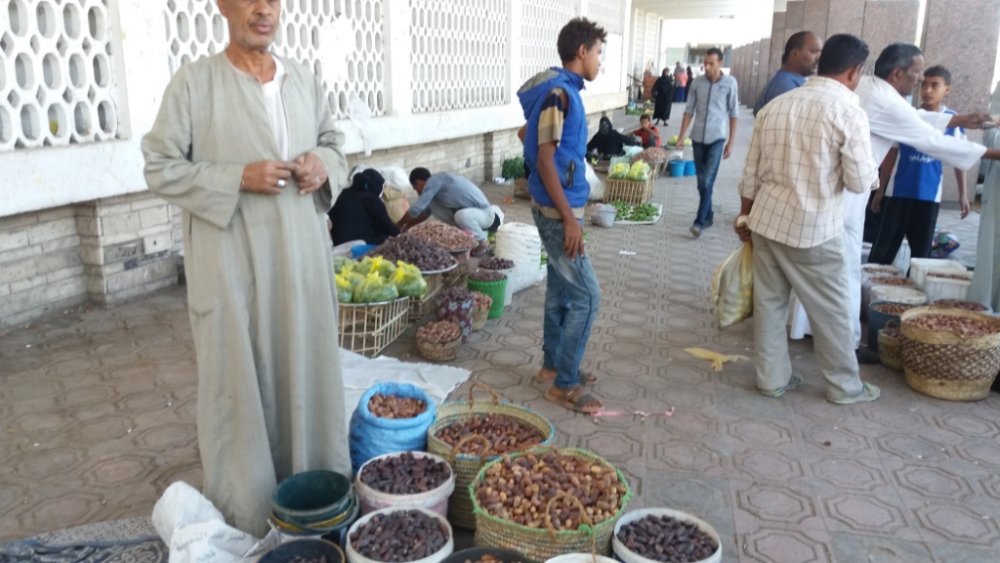 البلح يكتسح أسواق أسوان خلال رمضان