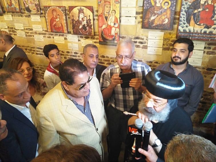 الأنبا رافائيل يفتتح معرض للإيقونات النادرة التي توثق رحلة العائلة المقدسة الي مصر