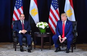  خلال لقائه بالرئيس"السيسي"..الرئيس الأمريكي يشيد بالجهود المصرية الناجحة فى التصدي لخطر الإرهاب