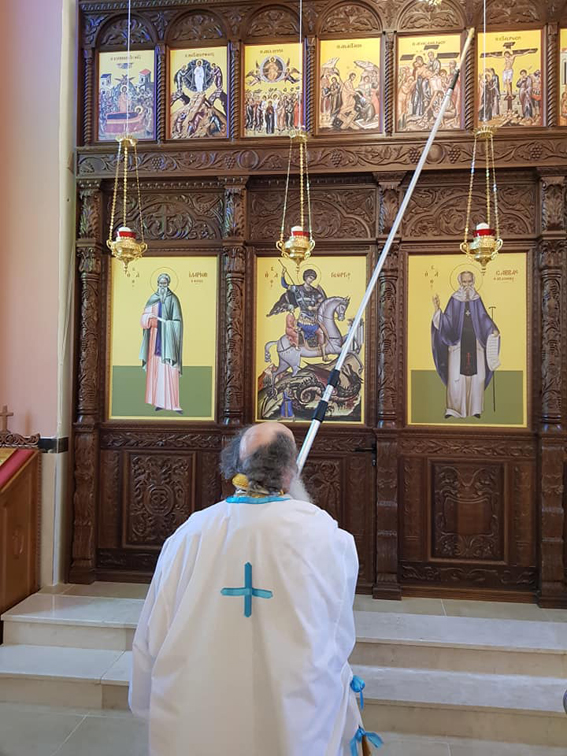 البطريرك كيريوس يُدشن كاتدرائية القديس سابا بـ"يافة"