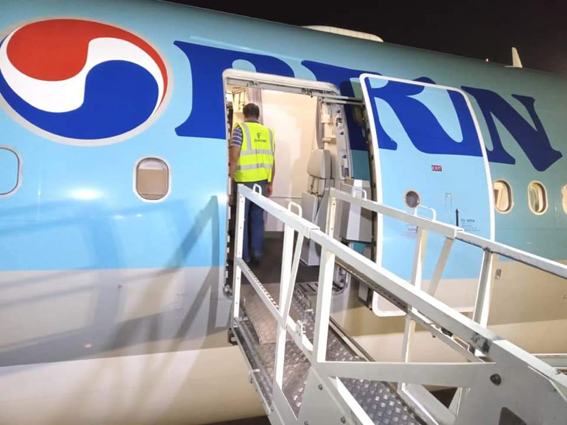 مصر للطيران للخدمات الجوية تقدم خدماتها للطيران الكوري