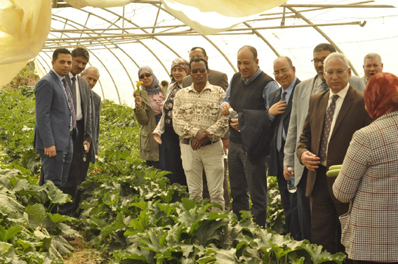 رئيس جامعة المنيا: إنشاء مجتمع زراعي متكامل بمركز  البحوث الزراعية بشوشة