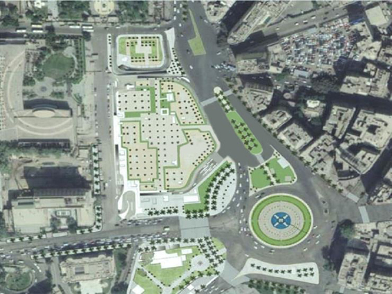 ميدان التحرير يتجمل إستعدادًا لإفتتاحه