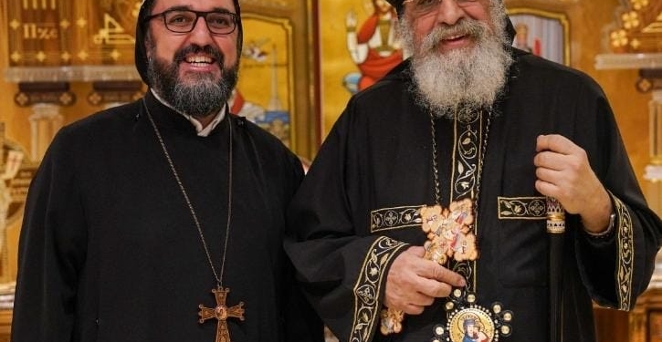 ربان الكنيسة السريانية الأرثوذكسية في مصر يهنئ قداسة البابا تواضروس لحصوله على الدكتوراه الفخرية